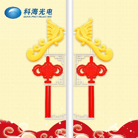 鳳形中國結燈節日喜慶亮化工程景觀燈led戶外防水中國結掛件
